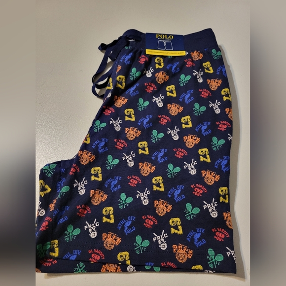 POLO Ralph Lauren 6" Comfort Length Sleep Shorts Cotton Pajamas NWT - Picture 1 of 5